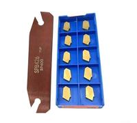 Spb26 à 4 Porte-outils de séparation 26 mm avec 10 inserts en carbure Sp400 Gtn-4 pour lame de coupe de rainurage de finition en acier 3,2 mm