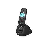 SPC Art - Téléphone Fixe sans Fil avec écran Lumineux, identificateur d’Appel, Mains Libres, répertoire, Mode muet, compatibilité Gap et Mode ECO - Noir