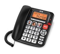 SPC COMFORT VOLUME PRO - Téléphone fixe Senior avec grandes touches, sonnerie élevée, écran éclairé et amplificateur d’Appel +20dB