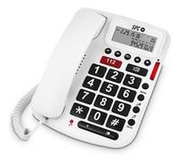 SPC COMFORT VOLUME - Téléphone filaire avec ID d'appelant Blanc G