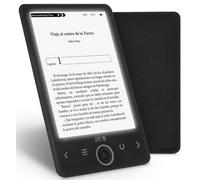 SPC Dickens Light 2 - Livre électronique avec écran rétro-éclairé et lumière à 6 Niveaux d'intensité, Touches frontales, Position Verticale et Horizontale, Un Mois d'autonomie, Fin et léger, Noir