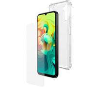 SPC Discovery 2 ME Protection Pack - Coque Transparente en Silicone + Verre trempé Discovery 2 ME (6.75") avec Coins renforcés, Extra-résistante et légère