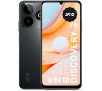 SPC Discovery 3 SE - Smartphone 6,8 po HD+ | Mémoire Interne 64GB, RAM 4GB | Double caméra IA 13MP | NFC et biométrie | Android 14 | Batterie 5 000mAh - Couleur Dark Matter