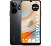 SPC Discovery 3 - Smartphone 6,8” IPS 120 | Mémoire Interne 128GB et RAM 4GB | 50 Dual Cam IA | NFC et Biométrie | Android 14 | Batterie 5 000mAh avec Charge Rapide - Couleur Dark Matter