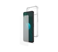 SPC Discovery Pro Protection Pack - Coque Transparente en Silicone + Verre trempé pour SPC Discovery Pro (6.8") avec Coins renforcés, Extra-résistante et légère