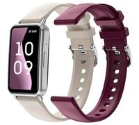 SPC Duo Fit - Bracelet connecté avec écran AMOLED 1,47’’ | Appels Bluetooth et Notifications | +100 Sports | 2 Bracelets Inclus (Beige ou Rouge) | Batterie jusqu'à 8 Jours | IP68 | App Smart You
