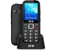 SPC Fortune 2 Max - Téléphone Portable pour Personnes âgées avec 4G | Écran 2,4" résistant et Grandes Touches | 104dB et Base de Recharge | Bouton SOS, Profil Ice et config. à Distance | 7J autonomie