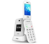 SPC Harmony 2 - Téléphone portable pour personnes âgées | Touches XL, 4G et double écran anti-rayures (2,8”+1,77”) | Bouton SOS et profil ICE | Vol. 104dB et compatible avec les aides auditives, Blanc