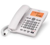 SPC Téléphone fixe Office ID 2 – Écran éclairé, 4 directes/10 indirectes, Mains libres – Blanc
