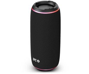 SPC Orbital Glow - Enceinte Bluetooth 25W puissante et Portable | Lumière LED 360° Multicolore | Autonomie 20h | Étanche IPX6 | True Wireless | USB, microSD, Jack 3,5mm | Design Tube avec poignée
