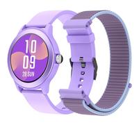 SPC Smartee Duo Vivo - Smartwatch Montre Intelligente de Couleur Violette avec Bracelet Interchangeable, Cadran Rond Haute définition 1. 27”, appels Bluetooth, 8 Jours de Batterie, 100 Sports, IP68