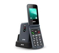 SPC Stella 2 - Téléphone Portable Senior à Clapet avec Grosses Touches, Bouton SOS, Facile à Utiliser, 3 Mémoires Directes, Base de Chargement - Noir