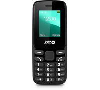 SPC Talk 2 Go - Téléphone Portable Basique | Écran 1,8" | Batterie 9 Jours | Volume de Sonnerie 103 | Lampe Torche, Radio FM | USB-C et Dual-SIM | Très Compact et léger, Noir