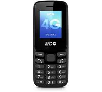 SPC Talk 2 - Smartphone basique 4G, écran 1,8"", batterie 6 jours, sonnerie 106 dB, FM, lampe torche, USB-C, 9 contacts rapides, noir