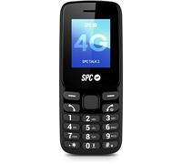 SPC Talk 2 - Téléphone Mobile Basique 4G | Batterie 6 Jours | Écran 1,8" | Volume Sonnerie 106 DB | Portable et léger, avec caméra, Lampe Torche et Radio FM | USB-C | 9 Contacts Rapides | Noir
