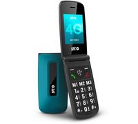 SPC Titan 2 - Téléphone Portable Senior 4G à clapet Grandes Touches, Son Fort 105 DB et écran 2,4’’ | Facile à Utiliser et Configuration à Distance | 3 Contacts directs | Batterie 7 Jours - Bleu