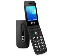 SPC Titan - Téléphone Portable Senior à clapet avec Grandes Touches, Facile à Utiliser, Sonnerie et Notifications intelligentes, Configuration à Distance, 2 mémoires directes, USB-C, Noir