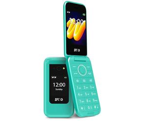 SPC Wild - Téléphone à clapet Basique, déconnexion/1er Mobile, Vert | Double écran, sans internet ni réseaux sociaux, SOS, longue autonomie, couverture 4G et appareil photo