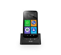 SPC ZEUS 4G Pro + Coque - Smartphone pour Seniors 4G, Mode Facile avec Grandes icônes, Bouton SOS, Configuration à Distance, Boutons physiques, 32Go de ROM, caméra 13MP, Android 11, Socle de Charge