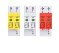 SPD 2P Surge Protector Low Voltage AC Distribution Household Lightning Protection Device Arrester Module 20KA 40KA 60KA AUOQKQUT(385V,10-20KA)