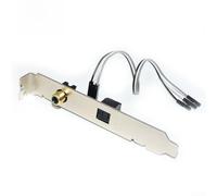 SPDIF Adaptateur de sortie audio numérique optique et coaxial avec connecteurs plaqués or pour DTS pour Dolby Digital 7.1 LPCM 24Bit/192kHz