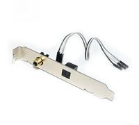 SPDIF Carte de sortie audio numérique coaxiale optique avec interface plaquée or pour prise en charge DTS AC3 LPCM, 24 bits/192 kHz