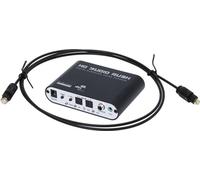 SPDIF coaxial vers 5.1 canaux AC3/DTS Audio Decoder Transmission du son surround Rush pour PS3 STB DVD Player Xbox 360 hôte + câble fibre optique Alimentation EU mâle