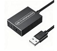 SPDIF Convertisseur optique coaxiale entrée vers sortie auxiliaire 3,5 mm adaptateur audio pour Smart TV lecteur DVD casque compact 25 g