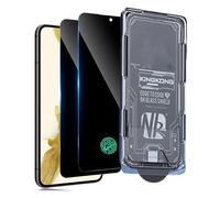 Spdymo Lot de 2 films de protection d'écran en verre trempé pour Samsung Galaxy S22/S23 5G - Film de protection d'écran anti-espion - Film de confidentialité 9H - Installation automatique