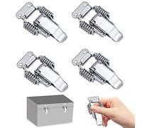 SPEACOUR 4 PCS Fermeture à Levier à Ressort en Acier Inoxydable Verrou de Tension Bascule Loquet de Tension Serrure à Levier de Verrouillage de Boîte pour Valise, Tiroir Boîte à Outil boîte Médicale