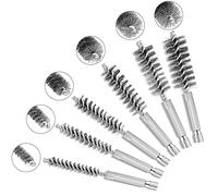 SPEACOUR 6 PCS Brosses Métalliques Perceuse 8mm,10mm,12mm,15mm,17mm,19mm Brosse de Ramonage Cheminée en Acier Inoxydable Brosses de Chaudière de Four Cylindriques pour Perceuse Électrique à Main