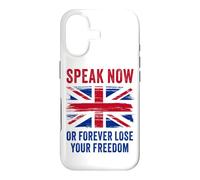 Speak Now Or Forever Lose Your Freedom - Free Speech UK Coque pour iPhone 17