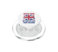 Speak Now Or Forever Lose Your Freedom - Free Speech UK PopSockets PopGrip pour MagSafe