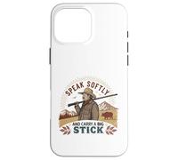 Speak Softly and Carry a Big Stick Citation Président Roosevelt Coque pour iPhone 16 Pro Max