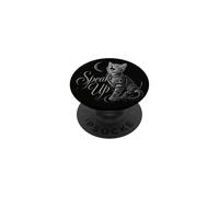 Speak Up Chat Chaton Miaou Lune pour Les Amoureux des Animaux PopSockets PopGrip Adhésif