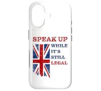 Speak Up - While It's Still Legal: Free Speech UK Coque pour iPhone 17