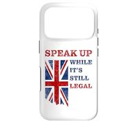 Speak Up - While It's Still Legal: Free Speech UK Coque pour iPhone 17 Pro