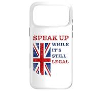 Speak Up - While It's Still Legal: Free Speech UK Coque pour iPhone 17 Pro Max