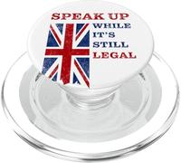 Speak Up - While It's Still Legal: Free Speech UK PopSockets PopGrip pour MagSafe