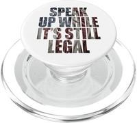 Speak Up - While It's Still Legal: Free Speech USA Vintage PopSockets PopGrip pour MagSafe