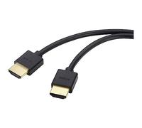 SpeaKa Professional HDMI Câble de raccordement Fiche mâle HDMI-A, Fiche mâle HDMI-A 2.00 m noir 8K UHD, flexible Câble HDMI