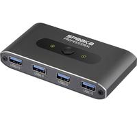 SpeaKa Professional 2 ports Switch USB 3.0 gris