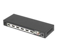 SpeaKa Professional 4 ports Répartiteur HDMI avec ports audio, avec télécommande 3840 x 2160 pixels