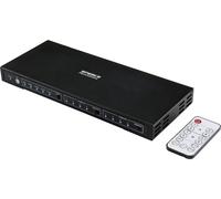 SpeaKa Professional 4x2 ports Switch HDMI avec ports audio 3840 x 2160 Mill. pixel noir