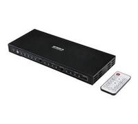 SpeaKa Professional 4x2 ports Switch HDMI avec ports audio 3840 x 2160 Mill. pixel noir