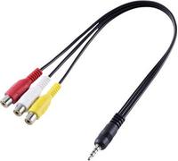 SpeaKa Professional AV Audio, Video Adapter [1x Klinkenstecker 3.5 mm