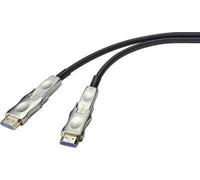 SpeaKa Professional Câble adaptateur HDMI 20.00 m SP-9538580 Gaine PVC noire [1x HDMI mâle, HDMI mâle D Micro