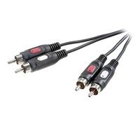 Câble audio Speaka 2x RCA 0,5 m SpeaKa Professional SP-7869760 [2x Cinch-RCA mâle - 2x Cinch-RCA mâle] 0.50 m noir