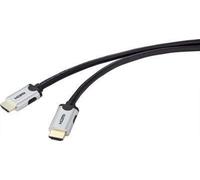 SpeaKa Professional Câble de connexion HDMI 2.00 m paires torsadées noir [1x HDMI mâle