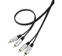 SPEAKA PROFESSIONAL Câble de raccordement SP-7870144 Cinch-RCA Audio [2X Cinch-RCA mâle - 2X Cinch-RCA mâle] 1.00 m NOI